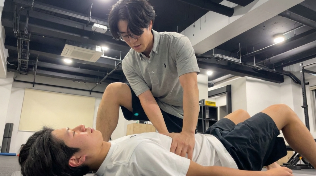 根本原因の追求 トータルボディチェックの様子