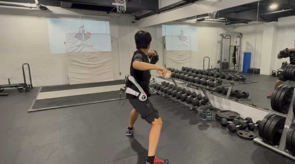 個別最適化 パーソナライズドトレーニングの様子